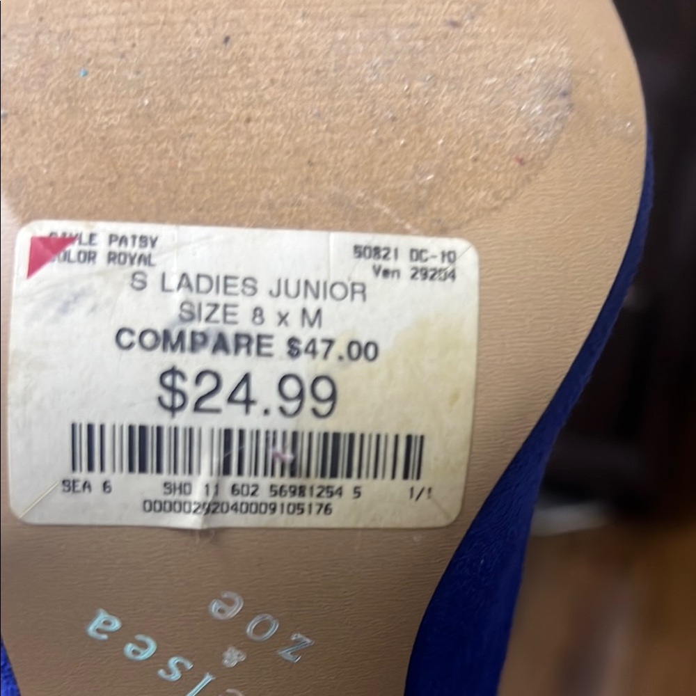 Chelsea & Zoe Blue Heeled Shoes